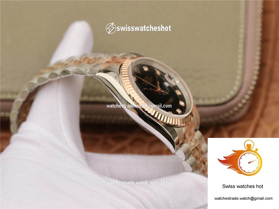 Rolex Datejust 116231 GM Factory Black Diamond Dial 4
