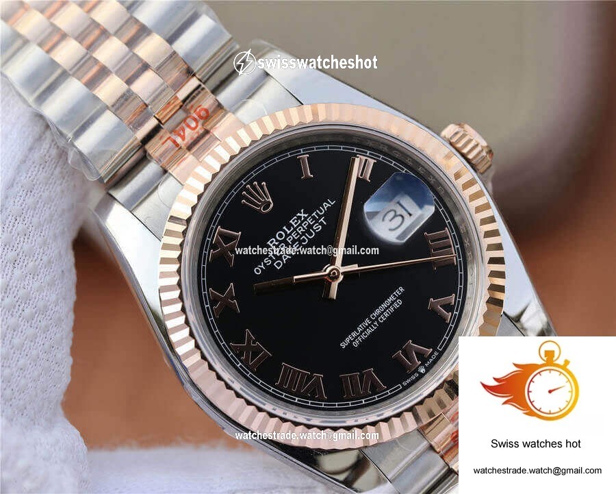 Rolex Datejust 116231 36MM GM Factory Rose Gold 4