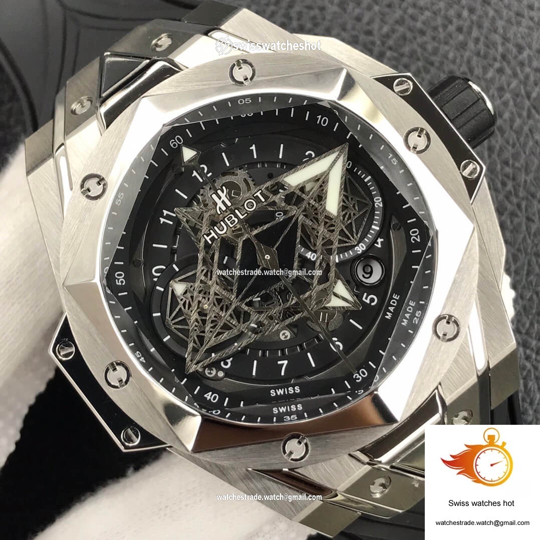 Hublot Big Bang Sang Bleu II 418.NX.1107.RX.MXM19 HB Factory Titanium Case 4