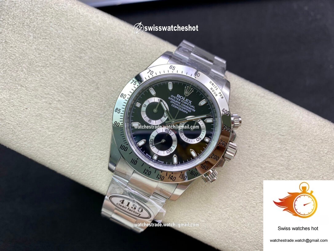Rolex Cosmograph Daytona 116520 Clean Factory Stainless Steel Bezel 4