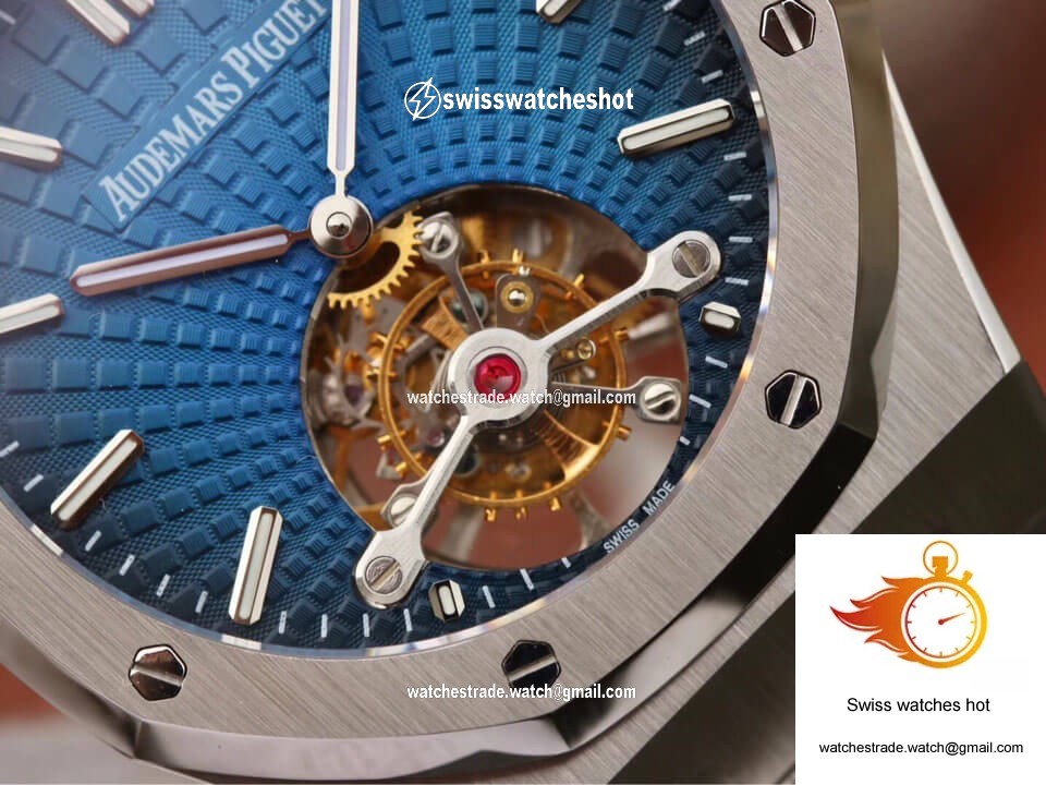 Audemars Piguet Royal Oak Tourbillon 26522TI.OO.1220TI.01 JF Factory Smoky Blue Dial 4