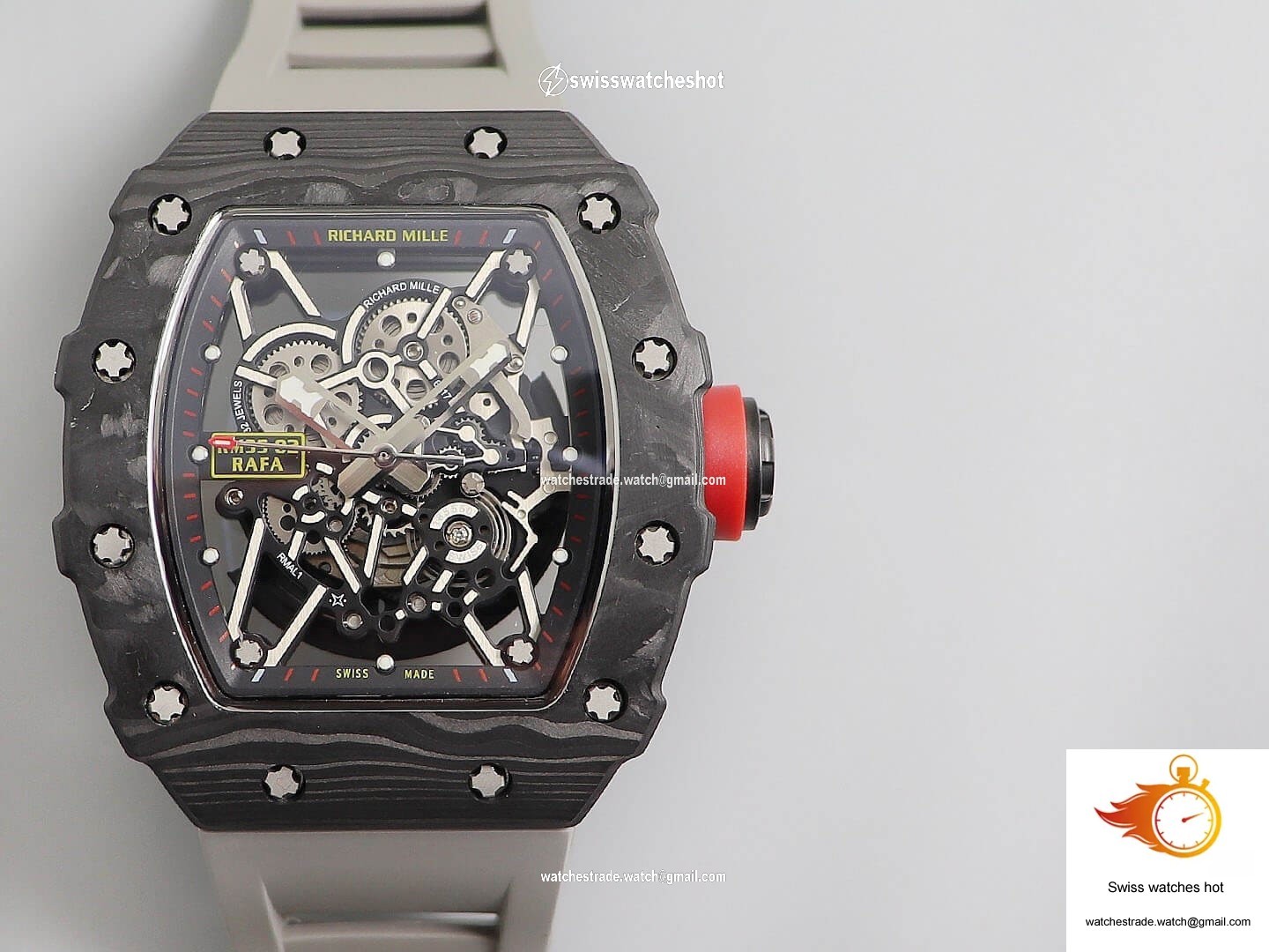 Richard Mille RM035 KV Factory V3 Carbon Fiber Skeleton Dial 4