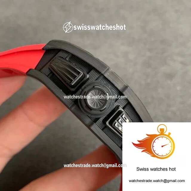 Richard Mille RM-011 KV Factory V2 Forged Carbon Case Rubber Strap 4