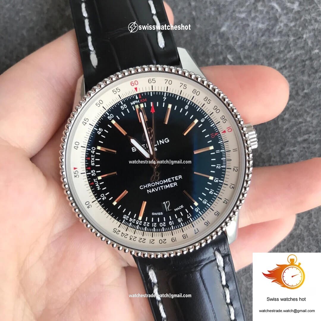 Breitling Navitimer 1 A17326211B1P1 V7 Factory Black Dial 4