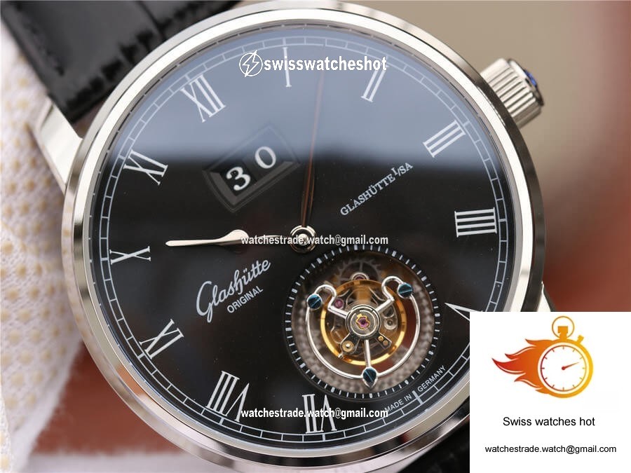 Glashutte Original Senator Excellence Tourbillon 1-94-03-04-04-04 R8 Factory V3 Black Dial 4
