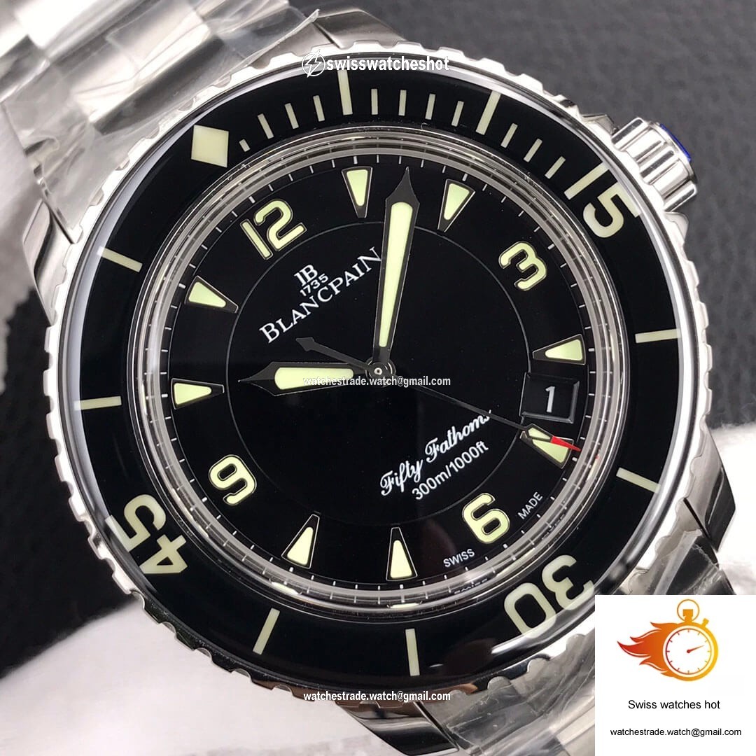 Blancpain Fifty Fathoms 5015 ZF Factory Stainless Steel Black Dial 4