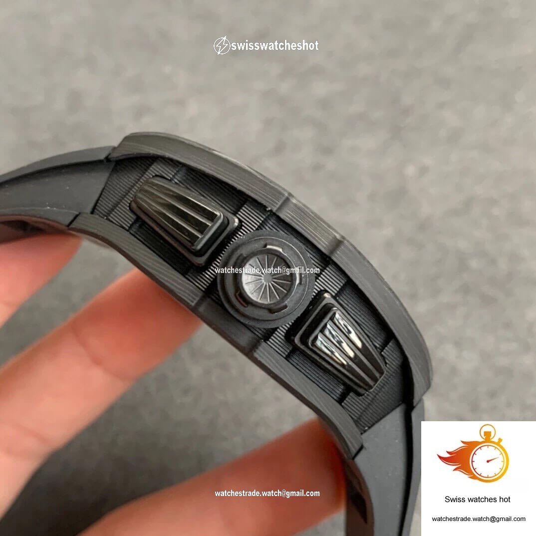 Richard Mille RM011 KV Factory Carbon Fiber Skeleton Dial 4