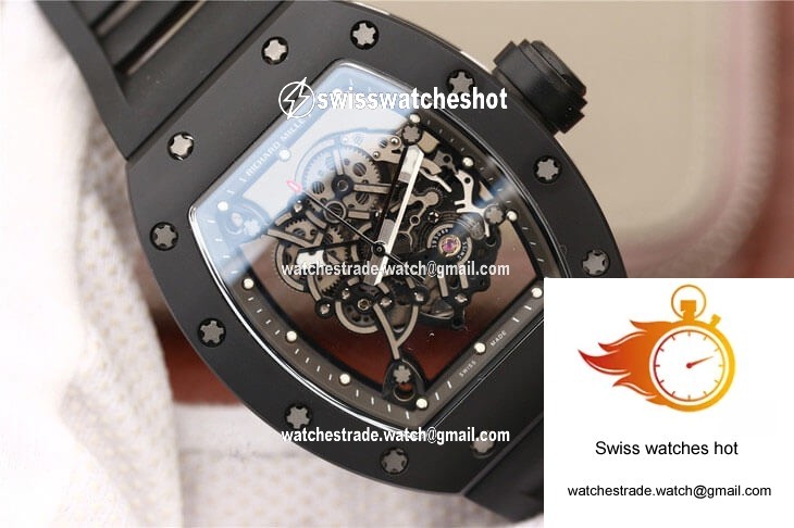 Richard Mille RM055 KV Factory Ceramics Black Strap 4