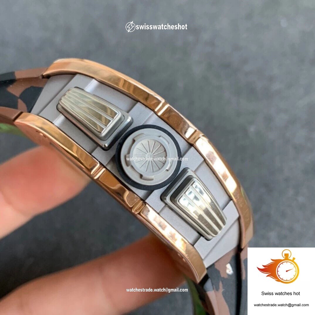Richard Mille RM11 KV Factory Rose Gold Camouflage Strap 4