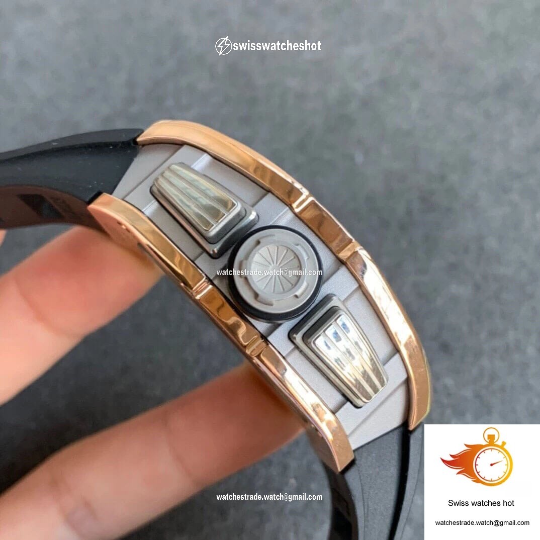Richard Mille RM11 KV Factory Rose Gold Skeleton Dial 4
