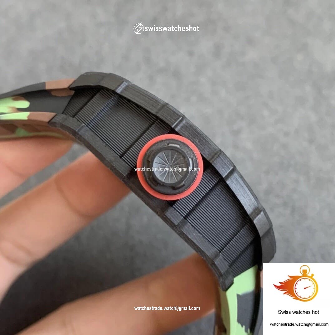 Richard Mille RM35-02 KV Factory V3 Carbon Fiber Camouflage Strap 4