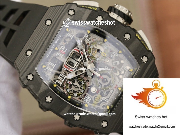 Richard Mille RM11-03 KV Factory Black Carbon Fiber Case 4