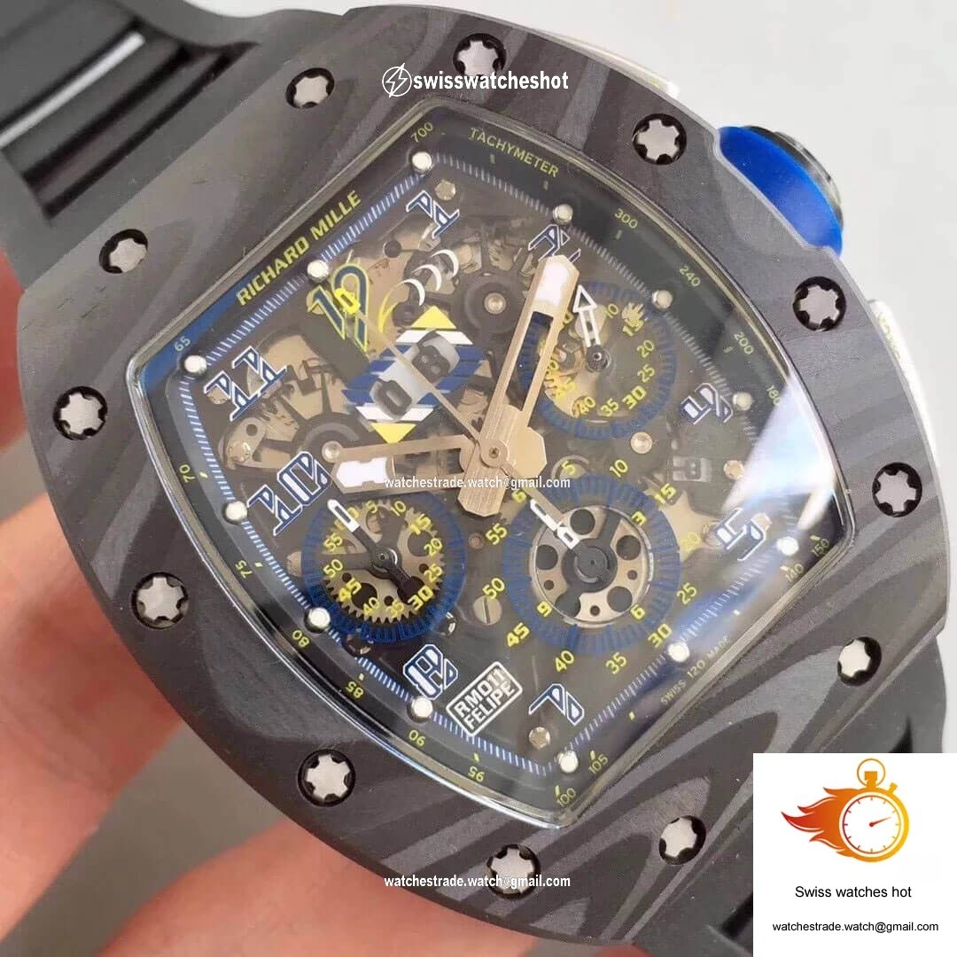 Richard Mille RM-011 KV Factory Carbon Fiber Case 4