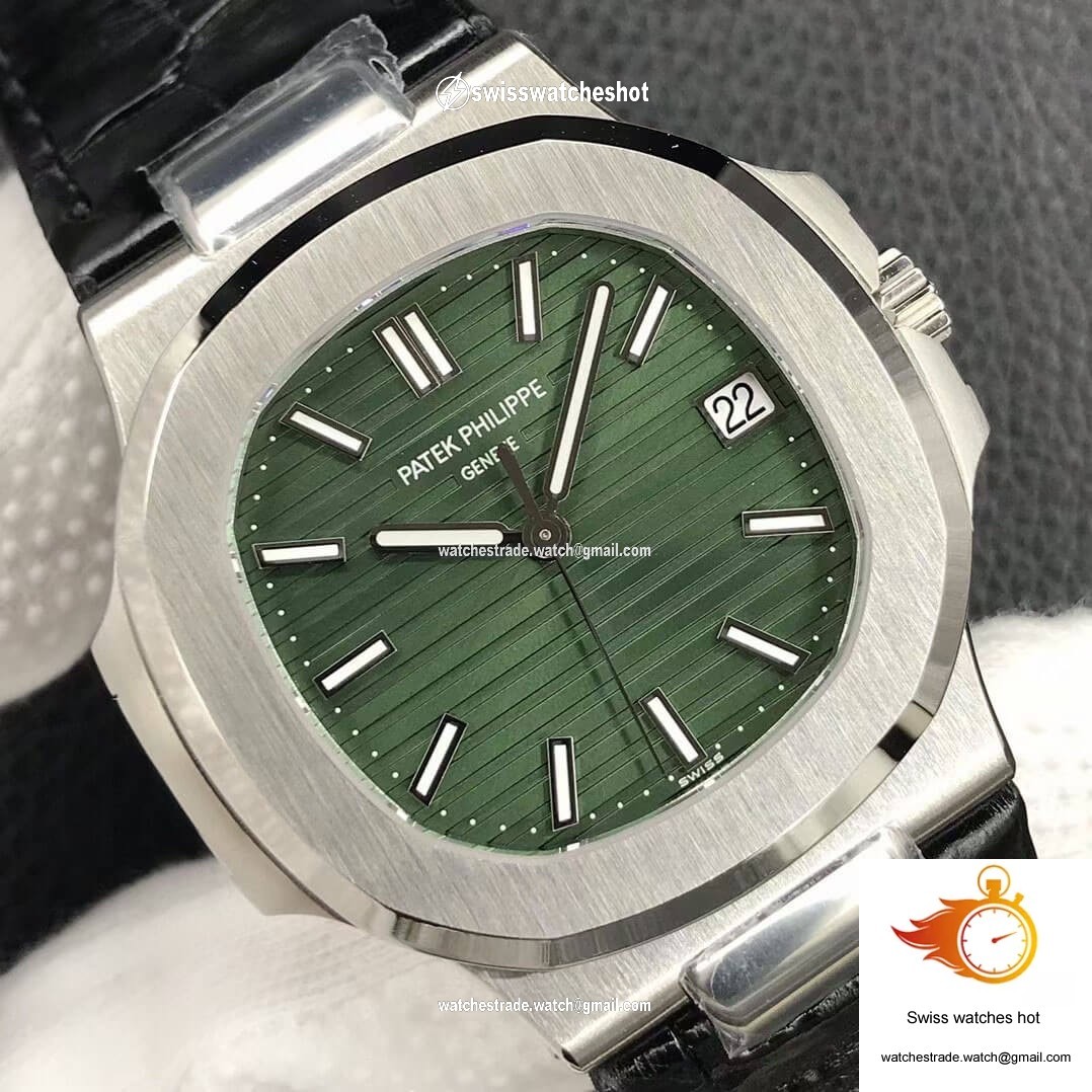 Patek Philippe Nautilus 5711/1A-014 3K Factory Olive Green Dial 4