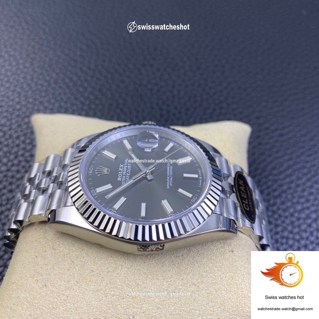 Rolex Datejust M126334-0014 Clean Factory Grey Dial 904L Stainless Steel 4