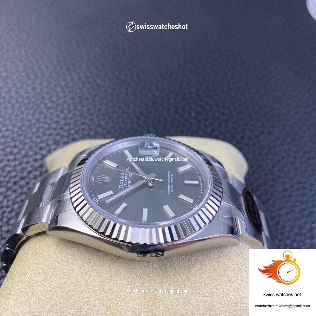 Rolex Datejust M126334-0013 Clean Factory Grey Dial 4