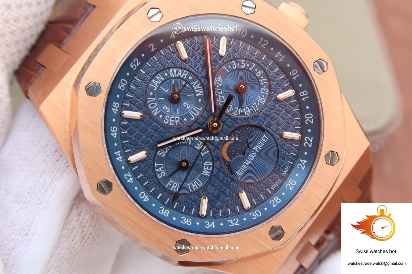 Audemars Piguet Royal Oak Perpetual Calendar 26574 JF Factory Blue Dial 4