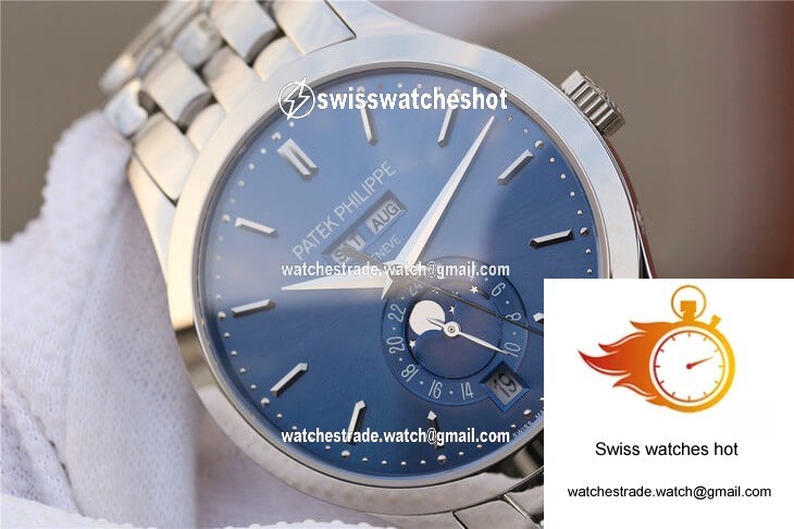 Patek Philippe Complications 5396/1G-001 KM Factory Steel Strap Blue Dial 4