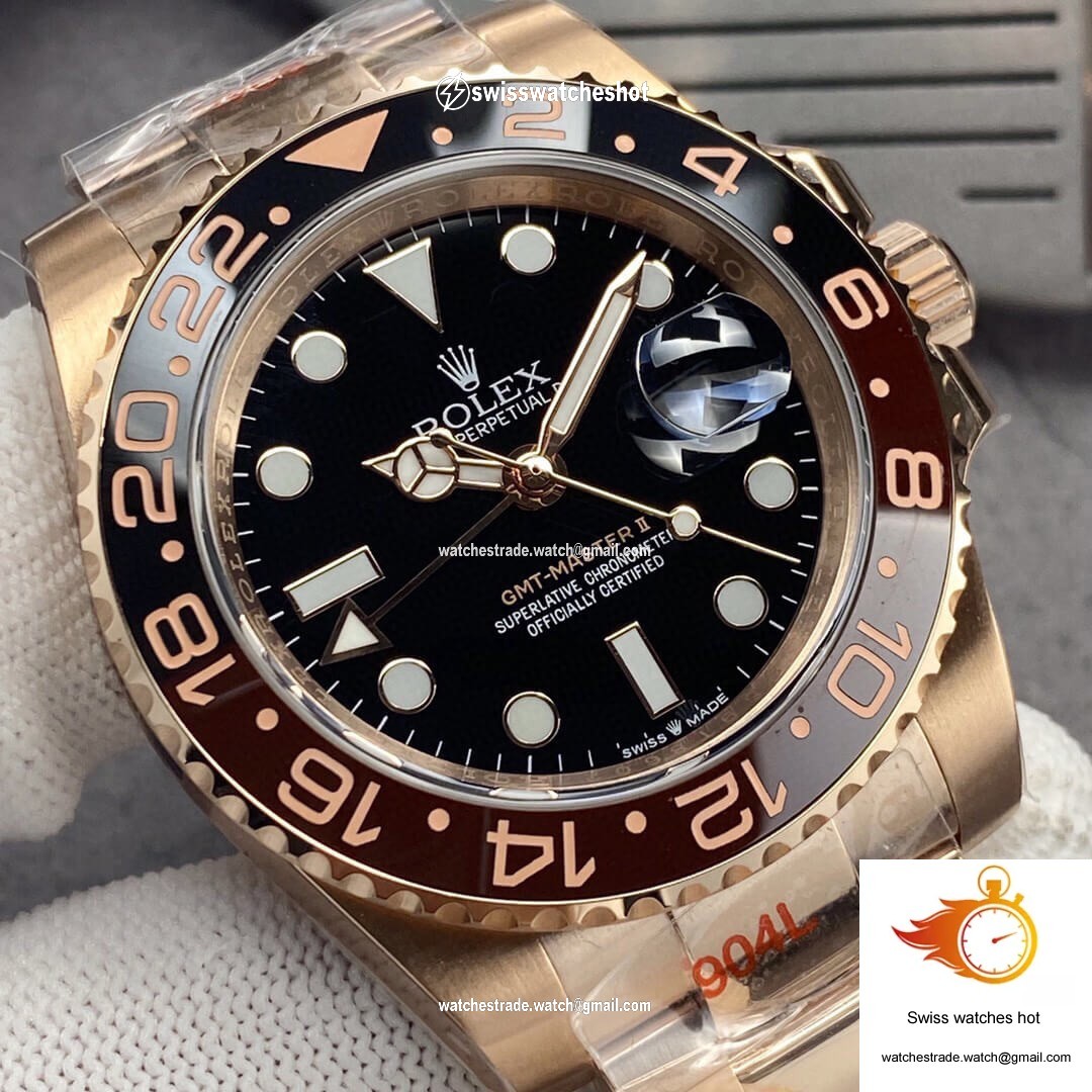 Rolex GMT Master II 126715CHNR-0001 GM Factory Rose Gold Black Dial 4