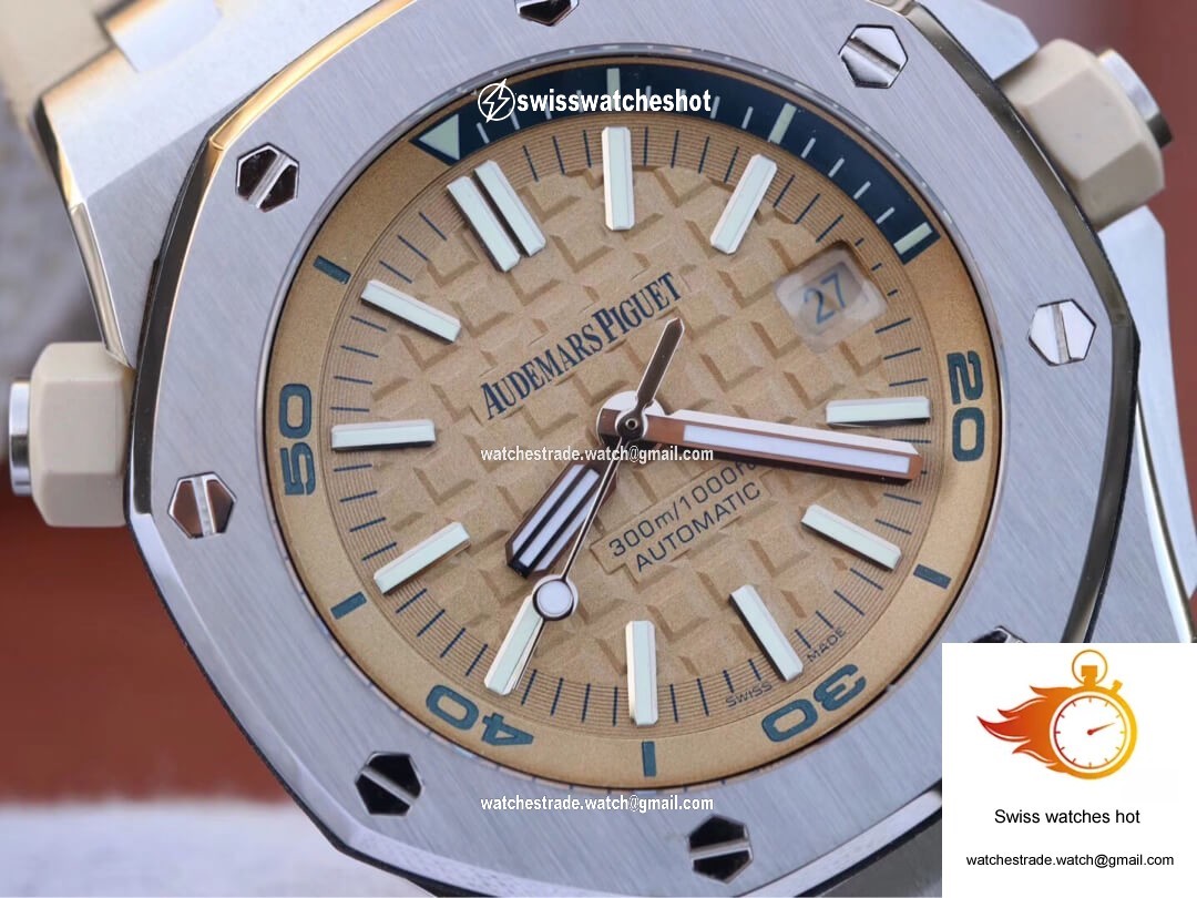 Audemars Piguet Royal Oak Offshore 15710ST.OO.A085CA.01 JF Factory Beige Dial 4