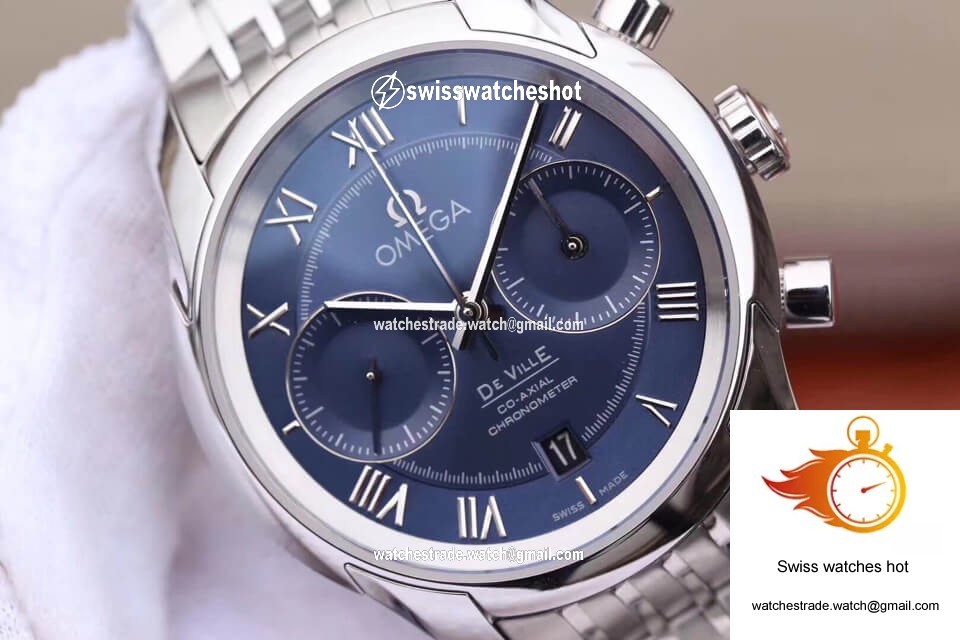 Omega De Ville 431.10.42.51.03.001 OM Factory Blue Dial 4