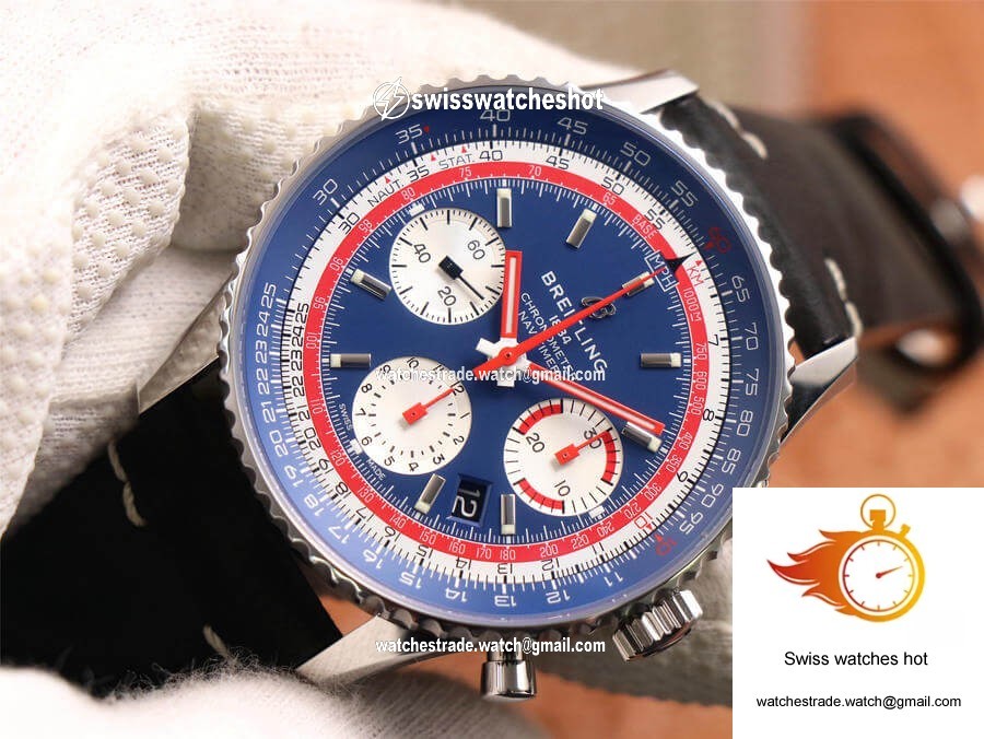 Breitling Navitimer 1 B01 Chronograph 43 Pan Am Edition AB01212B1C1A1 V9 Factory Blue Dial 4