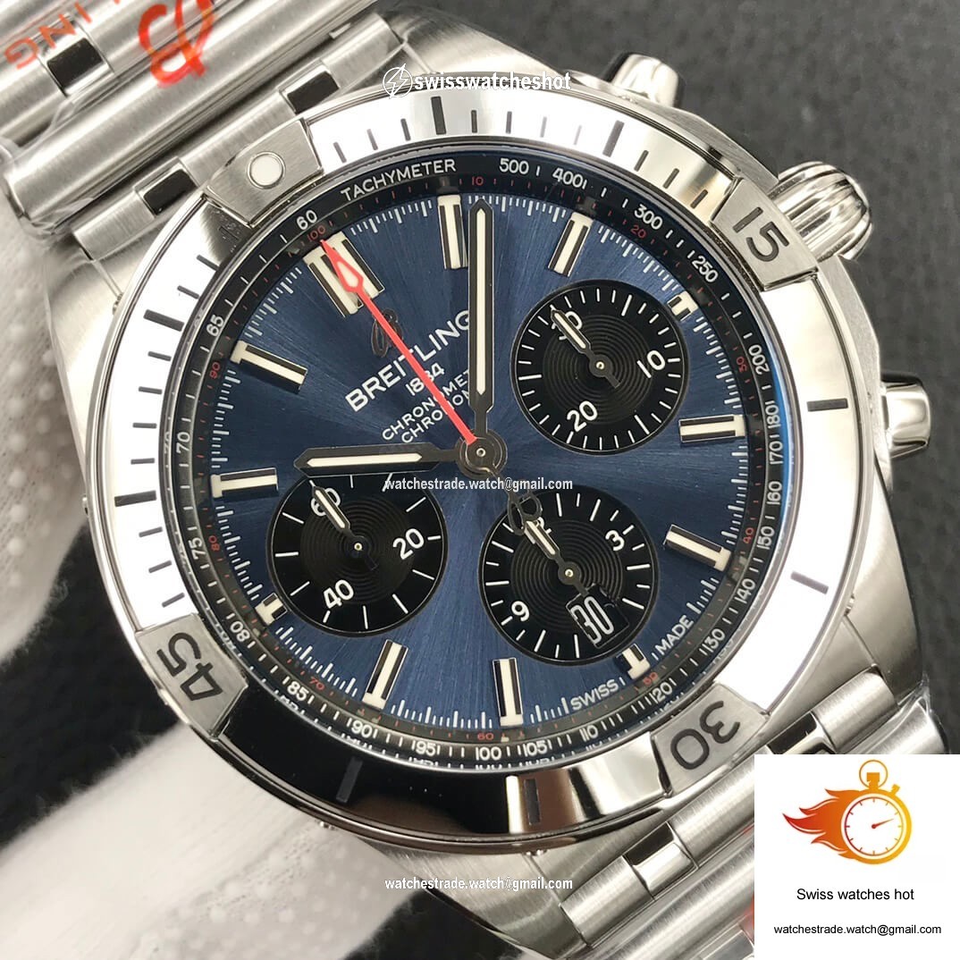 Breitling Chronomat AB0134101C1A1 GF Factory Blue Dial 4