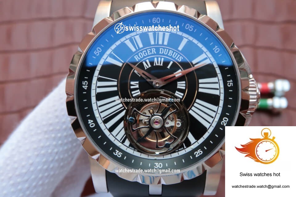 Roger Dubuis Hommage Tourbillon JB Factory Black Dial 4