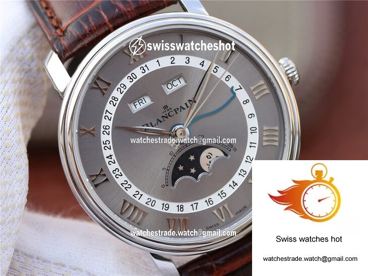 Blancpain Villeret 6654-1113-55B OM Factory V2 Grey Dial 4