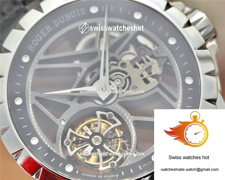 Roger Dubuis Excalibur RDDBEX0260 JB Factory Skeleton Tourbillon Dial 4