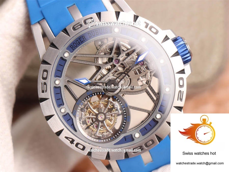 Roger Dubuis Excalibur Spidr RDDBEX0479 JB Factory Tourbillon Skeleton Dial 4