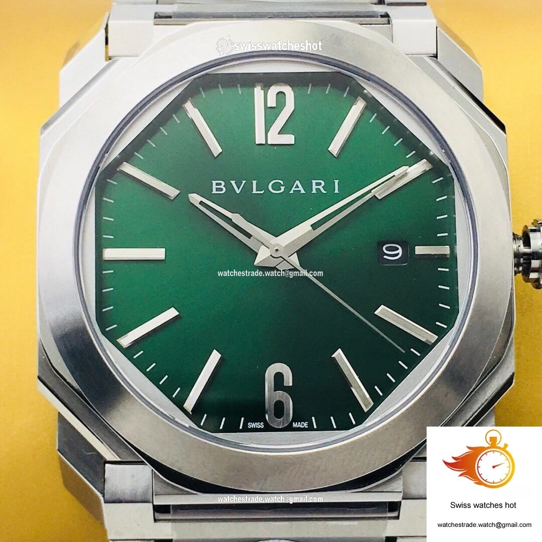 Bvlgari OCTO SOLOTEMPO 101963 BGOP41BGLD BV Factory Green Dial 4