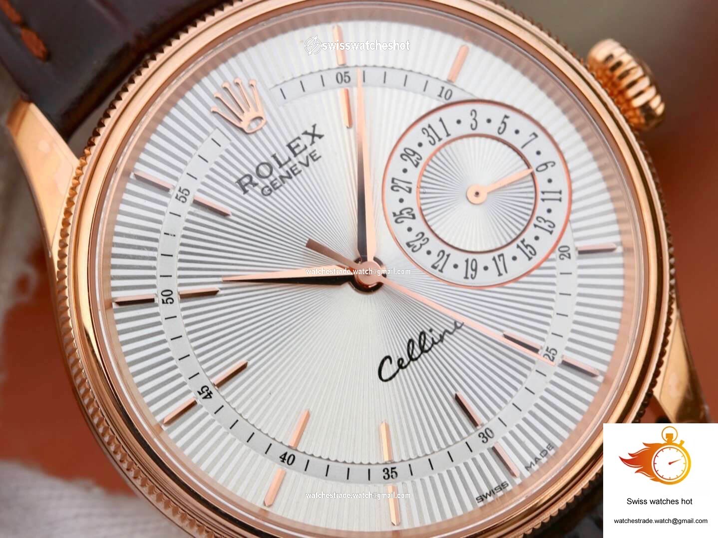 Rolex Celini Date M50515-0008 MKS Factory Silver Dial 4