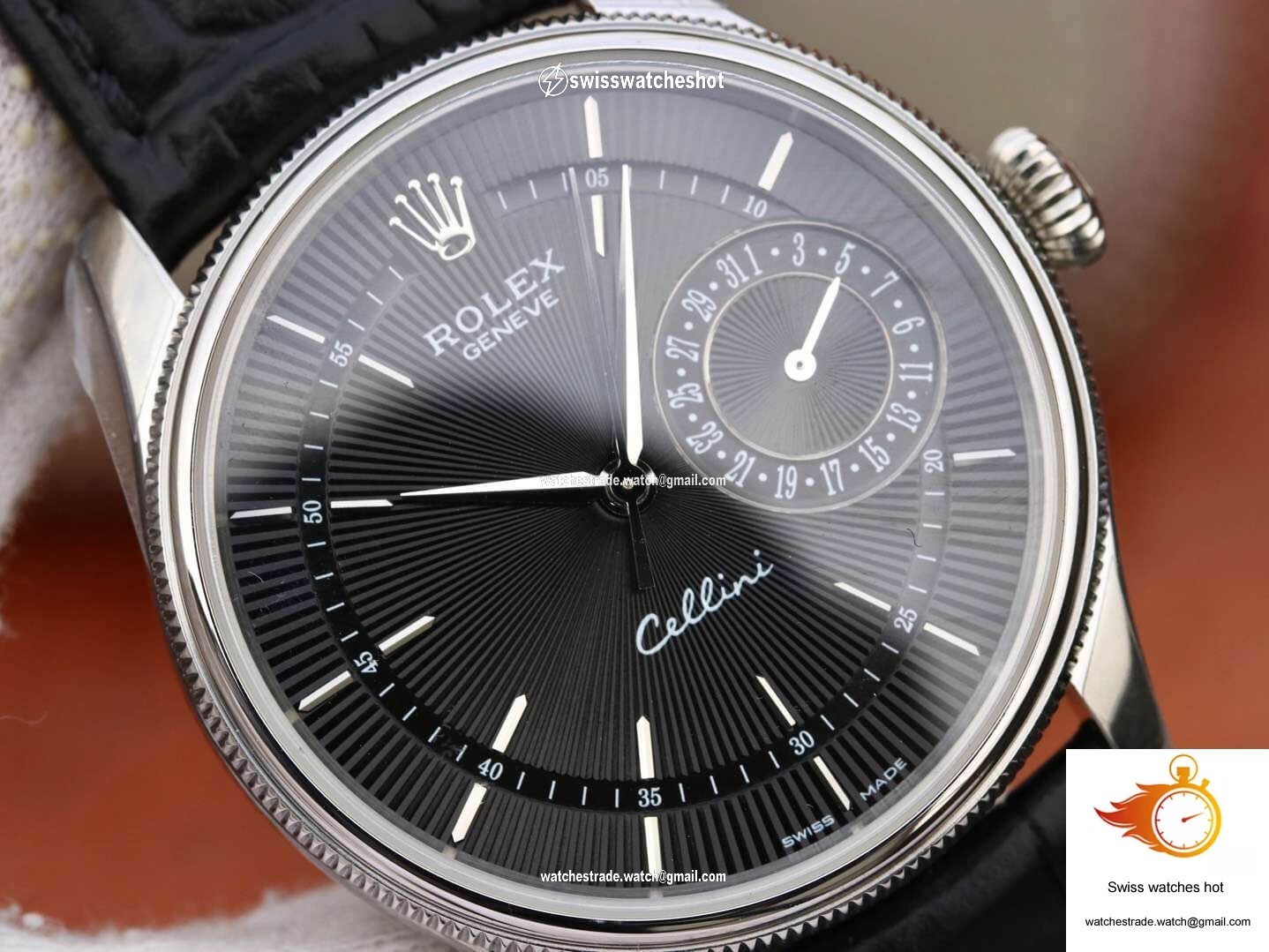 Rolex Celini Date 50519 MKS Factory Black Dial 4