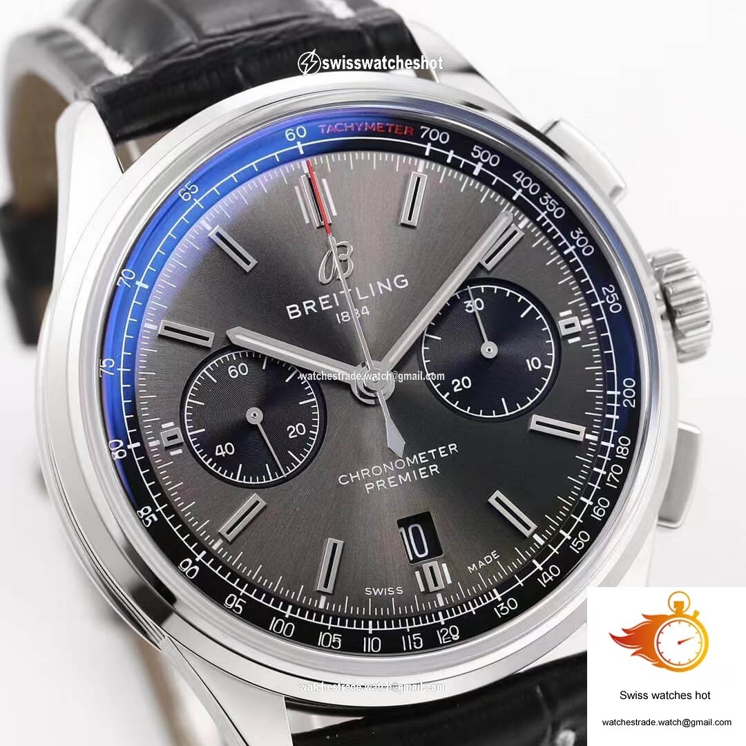 Breitling Premier B01 Chronograph AB0118221B1P1 GF Factory V2 Grey Dial 4
