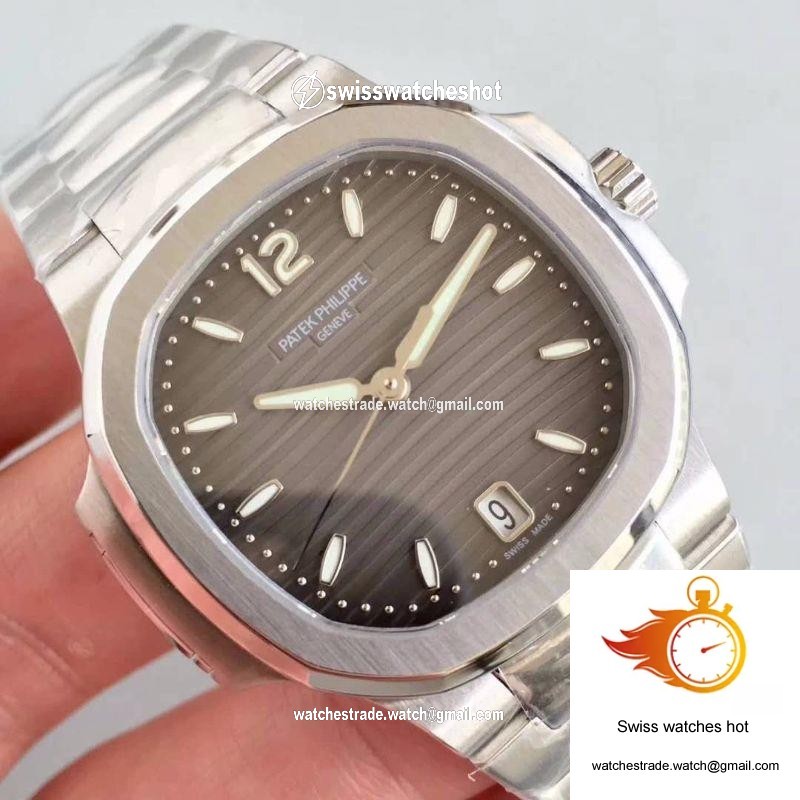Patek Philippe Nautilus Ladies 7118/1A-011 PF Factory Anthracite Dial 4