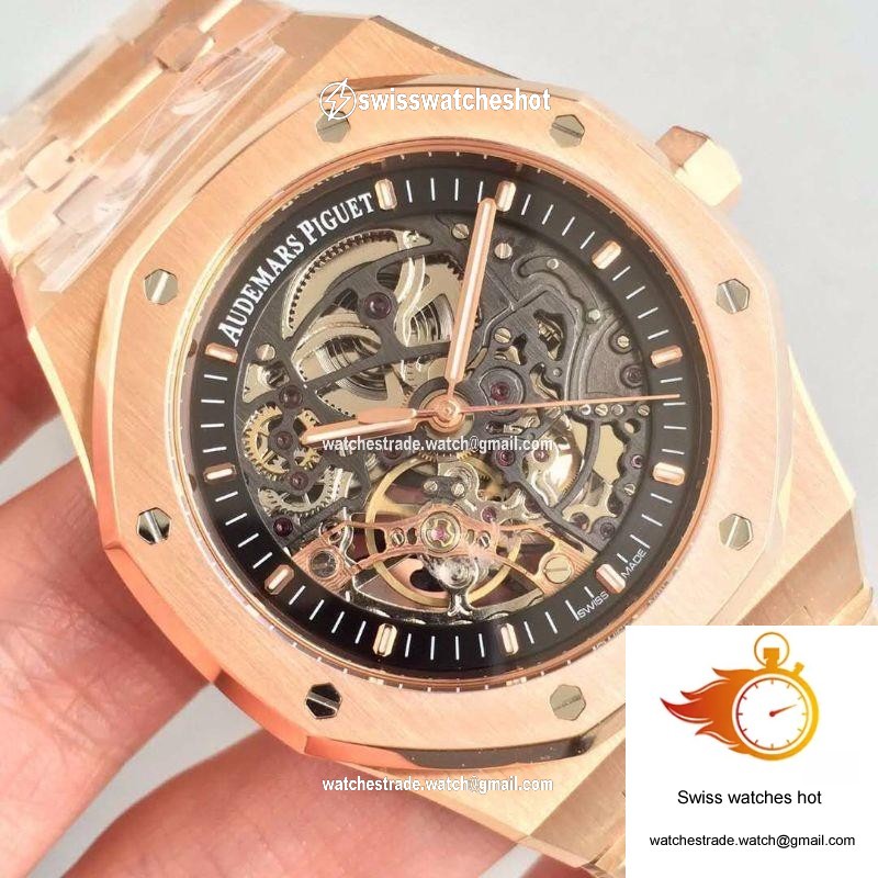 Audemars Piguet Royal Oak 15407OR.OO.1220OR.01 JF Factory Skeleton Dial 4