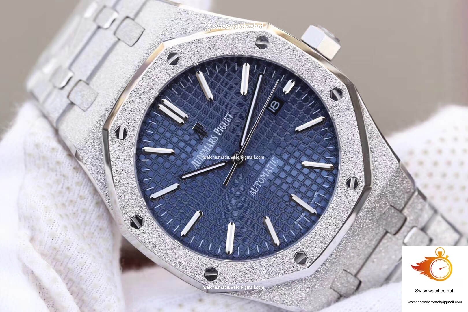 Audemars Piguet Royal Oak 15454BC.GG.1259BC.01 JH Factory Blue Dial 4