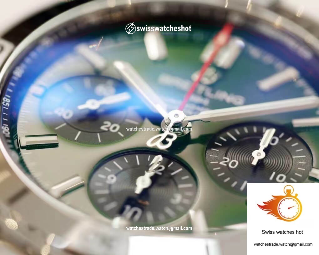 Breitling Chronomat AB01343A1L1A1 GF Factory Green Dial 4