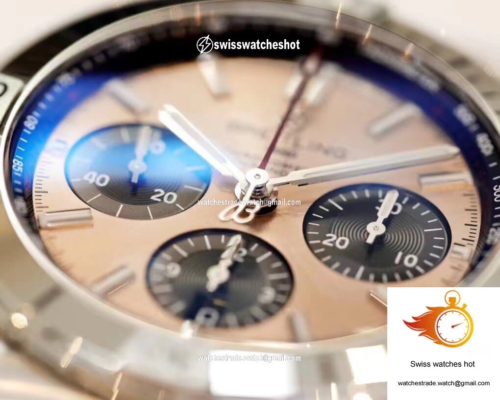 Breitling Chronomat AB0134101K1A1 GF Factory Rose Gold Dial 4