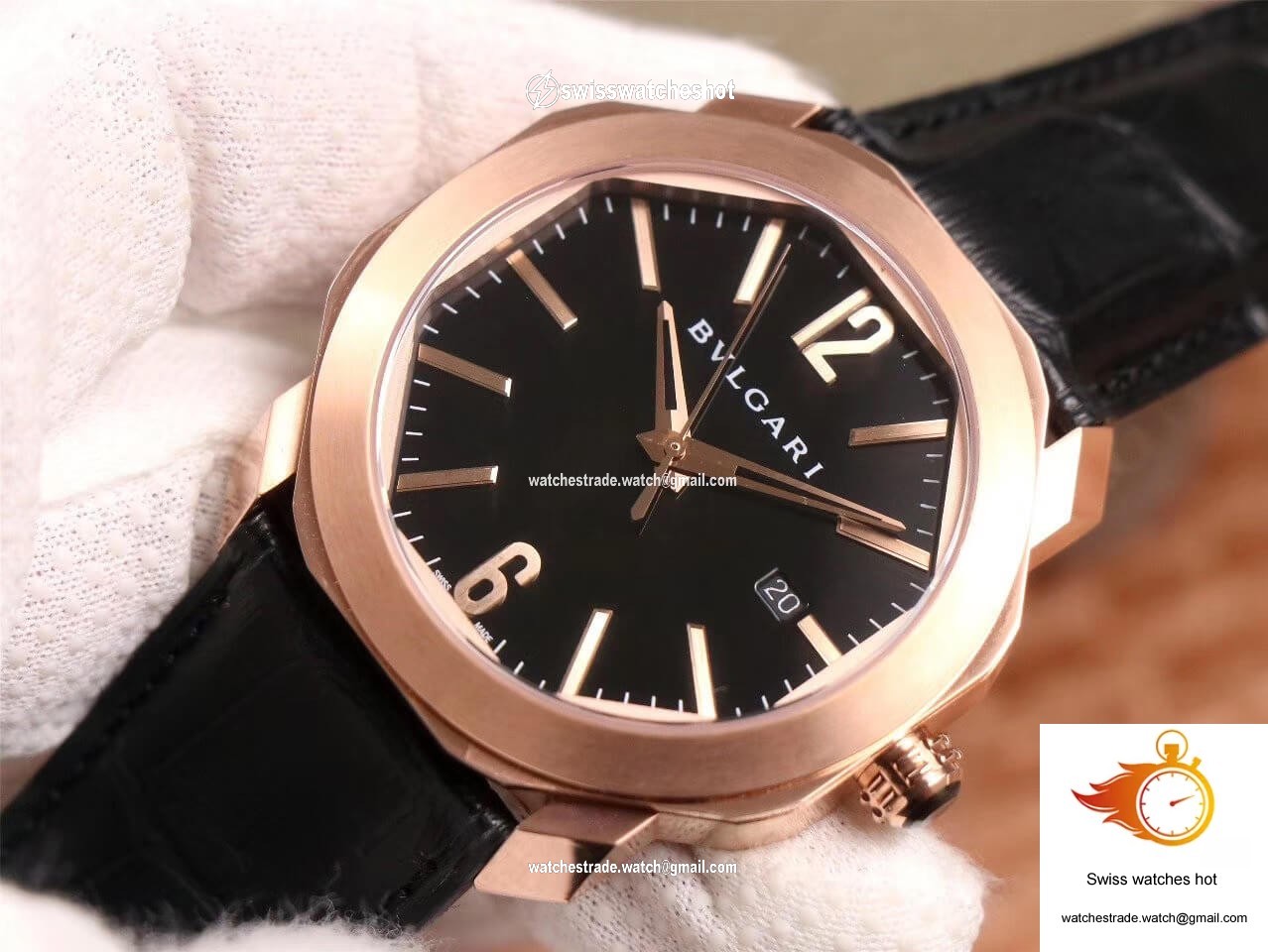 Bvlgari Octo 101963 BGOP41BGLD BV Factory Black Dial 4