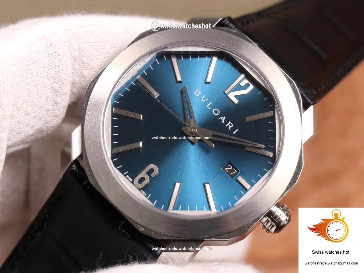 Bvlgari Octo 102429 BV Factory Light Blue Dial 4