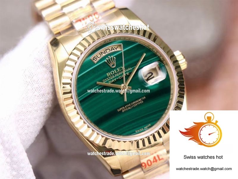 Rolex Day Date President 18238 Malachite Green Dial 4