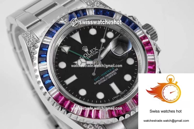 Rolex GMT Master II 116759 SAru-78209 ROF Factory Black Dial 4