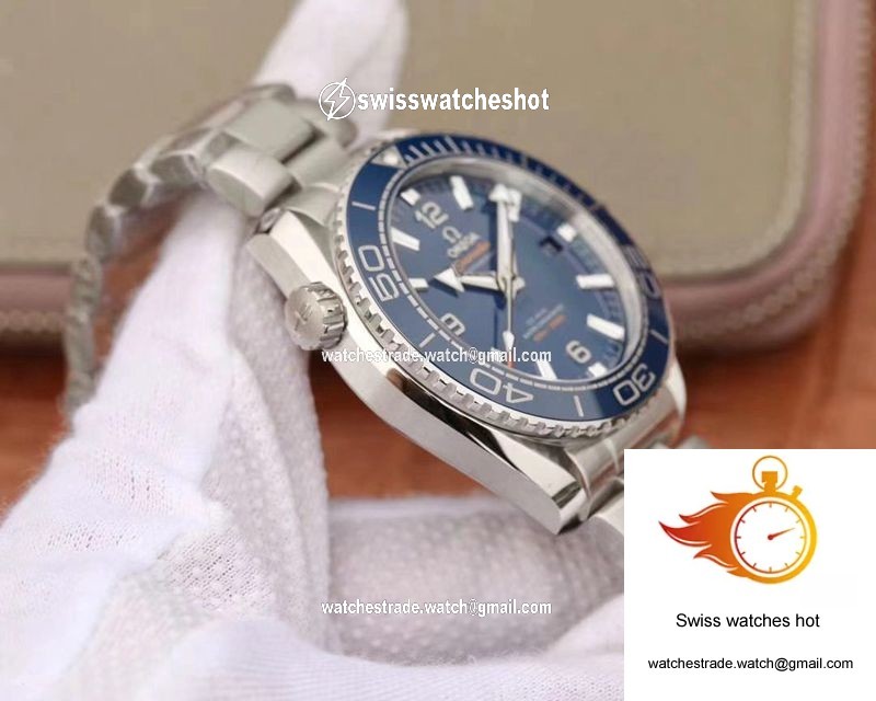 Omega Seamaster 215.30.44.21.03.001 Planet Ocean 600M VS Factory Blue Ceramic Dial 4