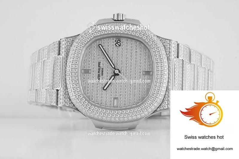 Patek Philippe Nautilus 5719/10G-010 PPF Factory V4 Silver Diamond 4