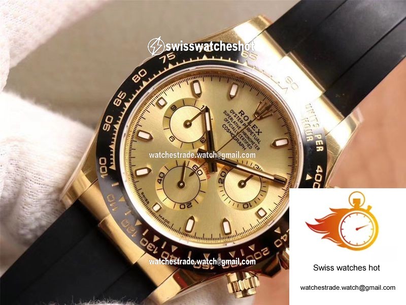 Rolex Daytona M116518LN-0042 Noob Factory Champagne Dial 4130 Movement 4