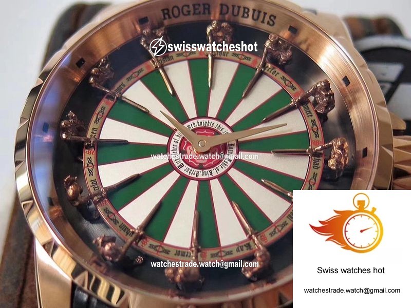 Roger Dubuis Excalibur RDDBEX0398 Knights of the Round Table II ZF Factory Rose Gold 4