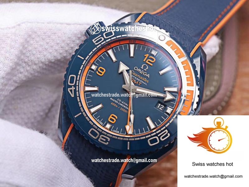 Omega Seamaster 215.92.46.22.03.001 GMT VS Factory Blue Ceramic 4