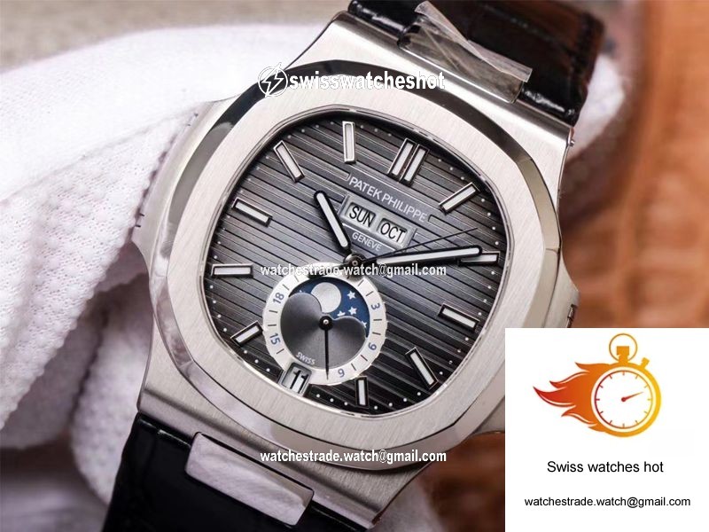 PF Factory Patek Philippe Nautilus 5726A-001 Moonphase Gray Dial 4